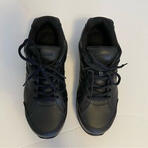 SR Max Slip Resistant SS Grip Black Shoes Size